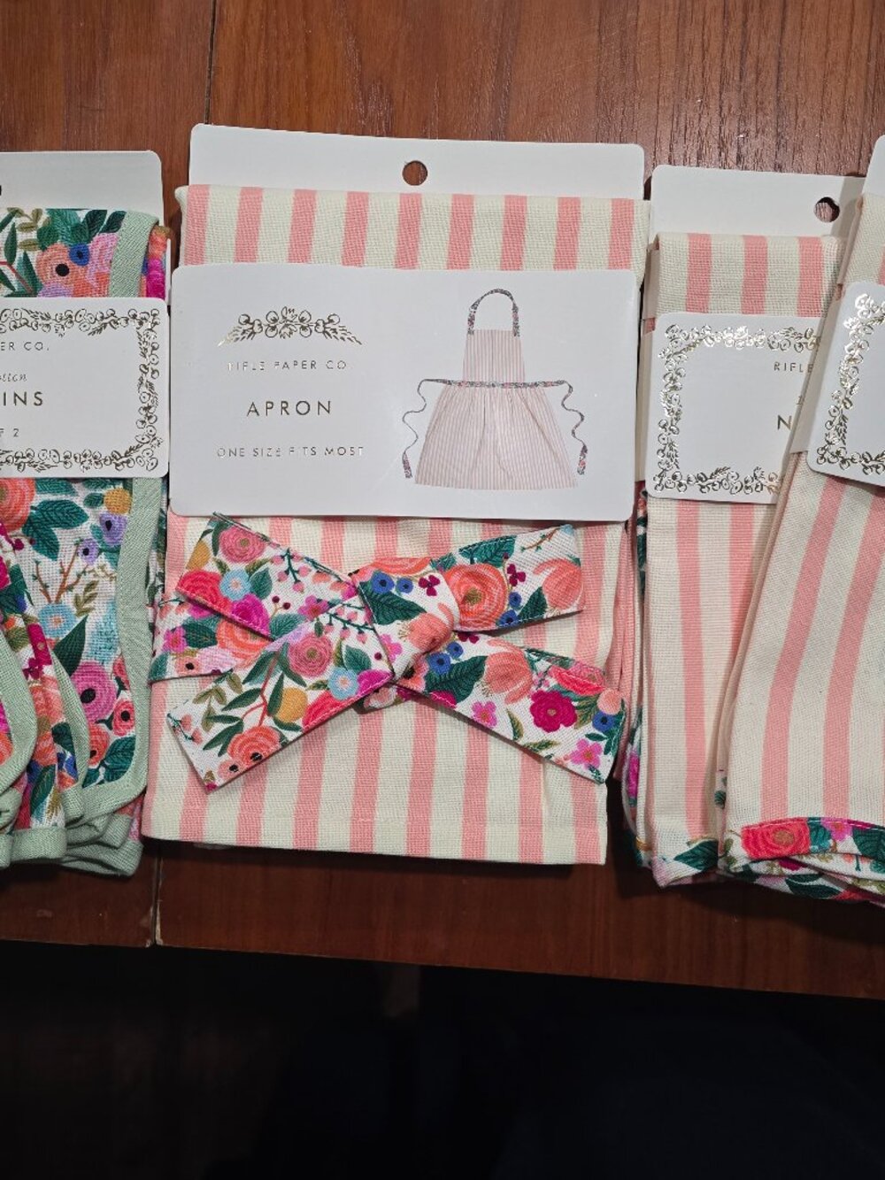 Rifle Paper Company Napkins and Apron Set
